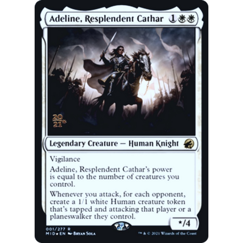 Adeline, Resplendent Cathar (Prerelease foil) | Innistrad: Midnight Hunt