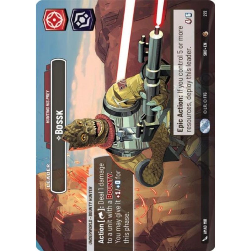 Bossk, Hunting His Prey (Showcase Frame)