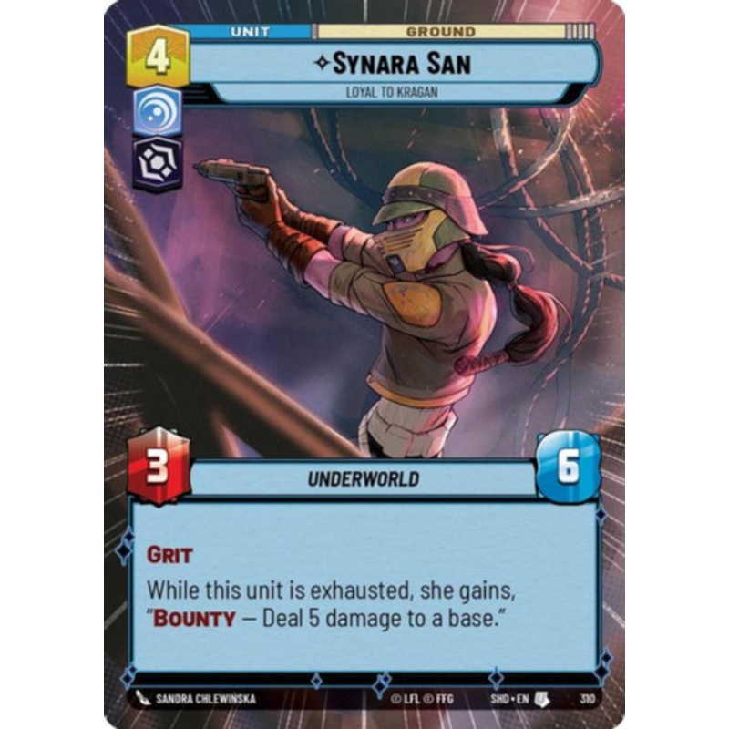 Synara San, Loyal to Kragan (Hyperspace Frame)