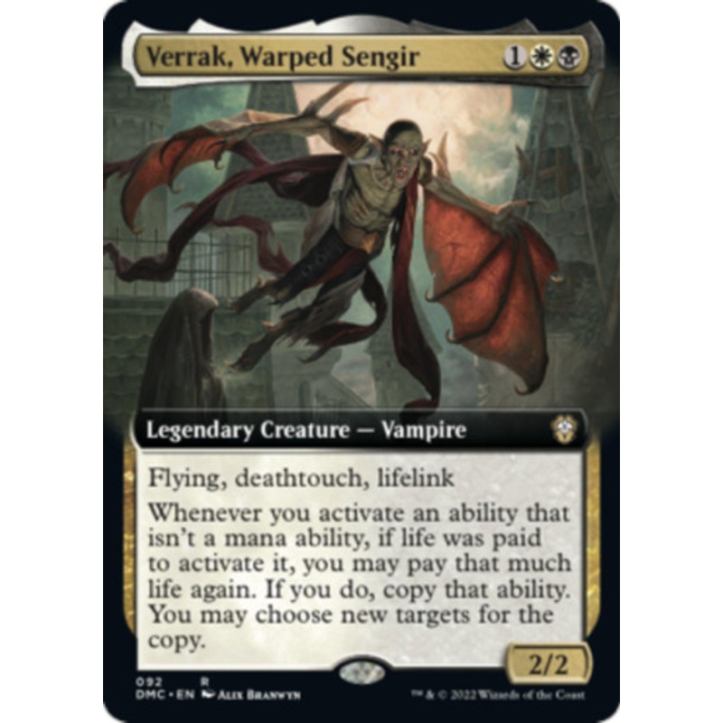 Verrak, Warped Sengir (Extended Art) | Dominaria United Commander