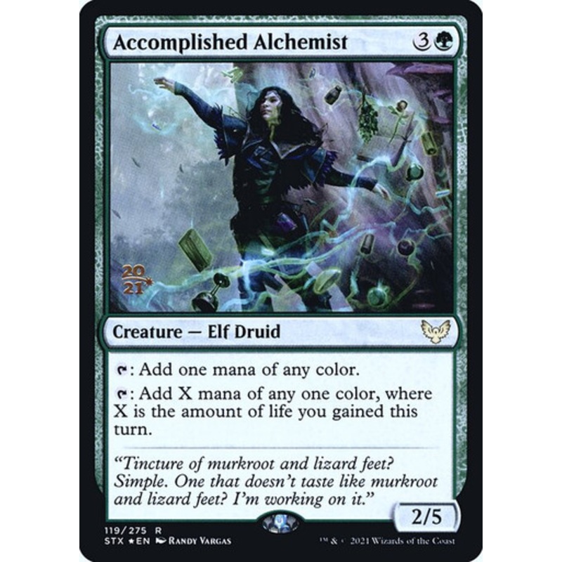 Accomplished Alchemist (Strixhaven: School of Mages Prerelease foil) | Strixhaven: School of Mages
