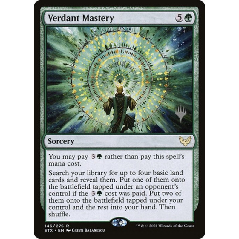 Verdant Mastery (Promo Pack non-foil) | Strixhaven: School of Mages