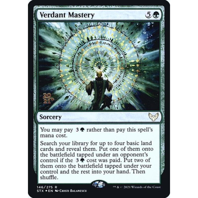 Verdant Mastery (Strixhaven: School of Mages Prerelease foil) | Strixhaven: School of Mages