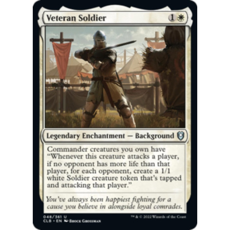 Veteran Soldier (foil) | Commander Legends: Battle for Baldur's Gate