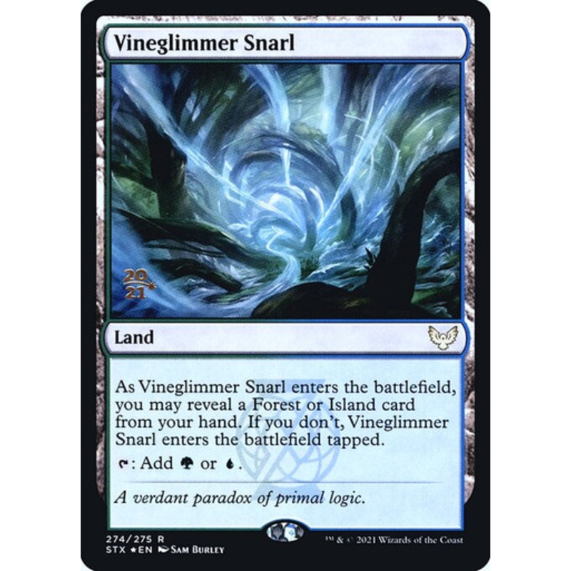 Vineglimmer Snarl (Strixhaven: School of Mages Prerelease foil) | Strixhaven: School of Mages