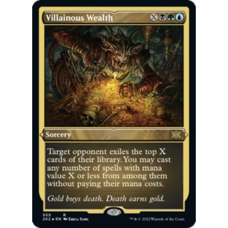 Villainous Wealth (Etched Foil) | Double Masters 2022