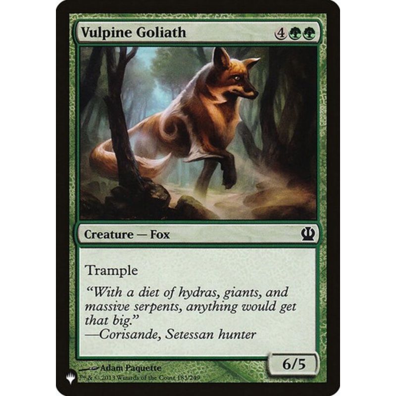Vulpine Goliath (The List Reprint) | Theros