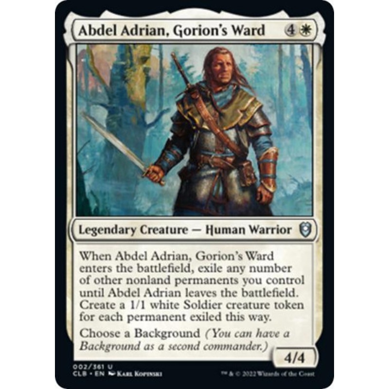 Abdel Adrian, Gorion's Ward | Commander Legends: Battle for Baldur's Gate