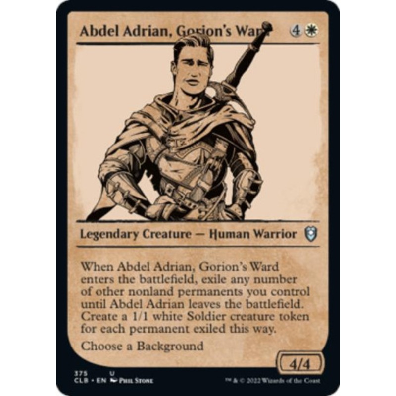 Abdel Adrian, Gorion's Ward (Rulebook Art)
