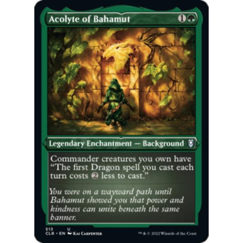Acolyte of Bahamut (Etched foil) | Commander Legends: Battle for Baldur's Gate