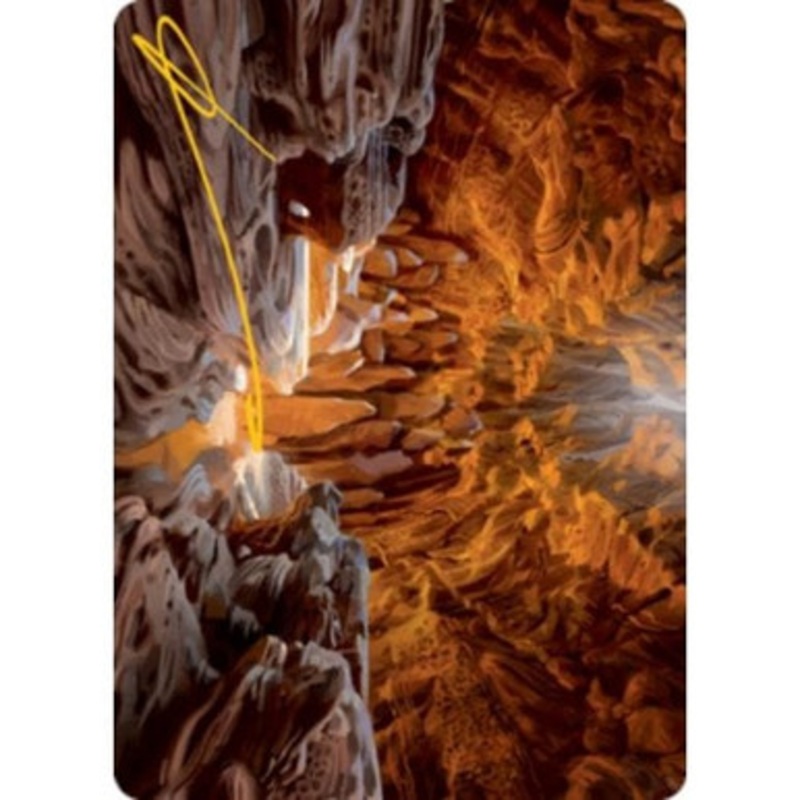 Adventures in the Forgotten Realms Art Card: Den of the Bugbear #60 (Gold Signature)