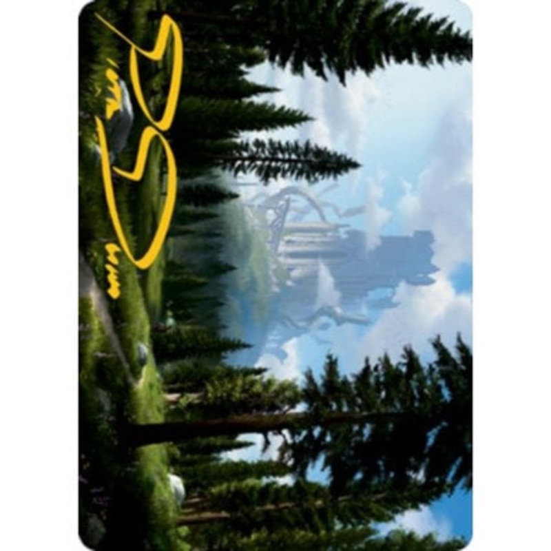 Adventures in the Forgotten Realms Art Card: Forest #61 (Gold Signature)