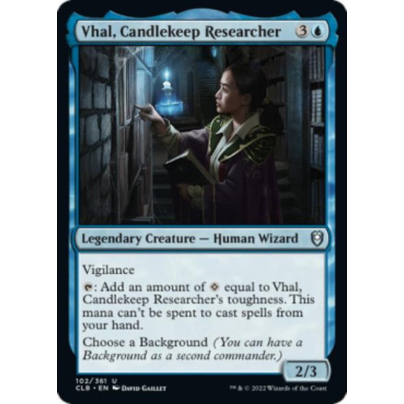 Vhal, Candlekeep Researcher | Commander Legends: Battle for Baldur's Gate