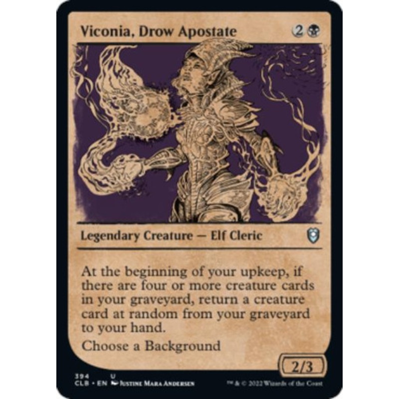 Viconia, Drow Apostate (Rulebook Art)