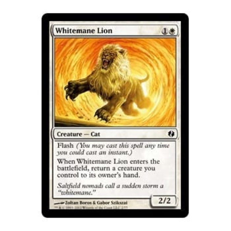 Whitemane Lion | Duel Decks: Venser vs. Koth