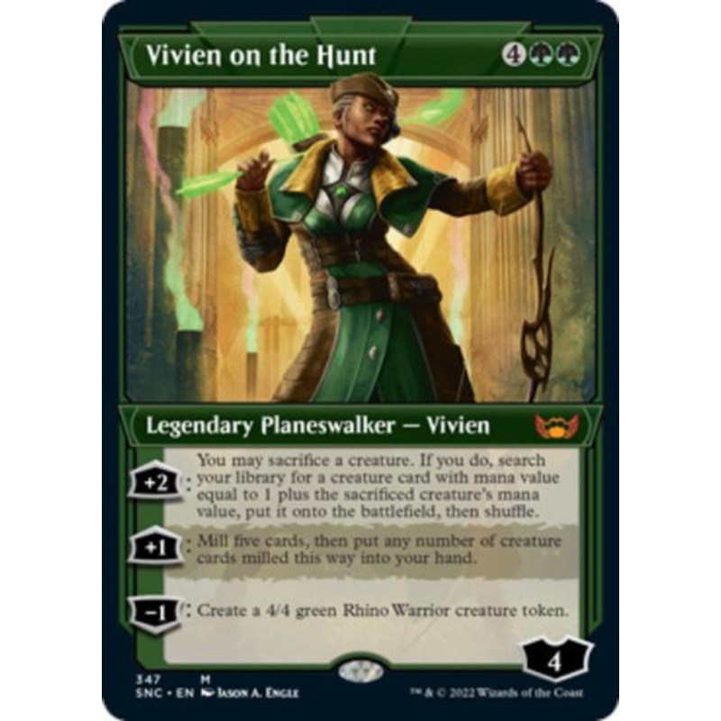 Vivien on the Hunt (Art Deco Frame)
