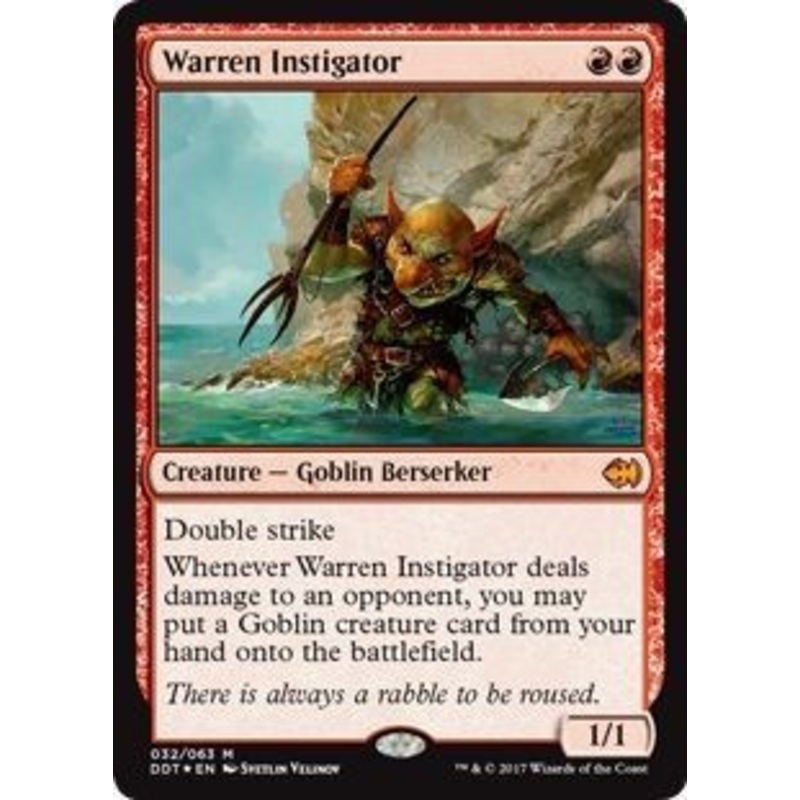 Warren Instigator (foil) | Duel Decks: Merfolk vs. Goblins