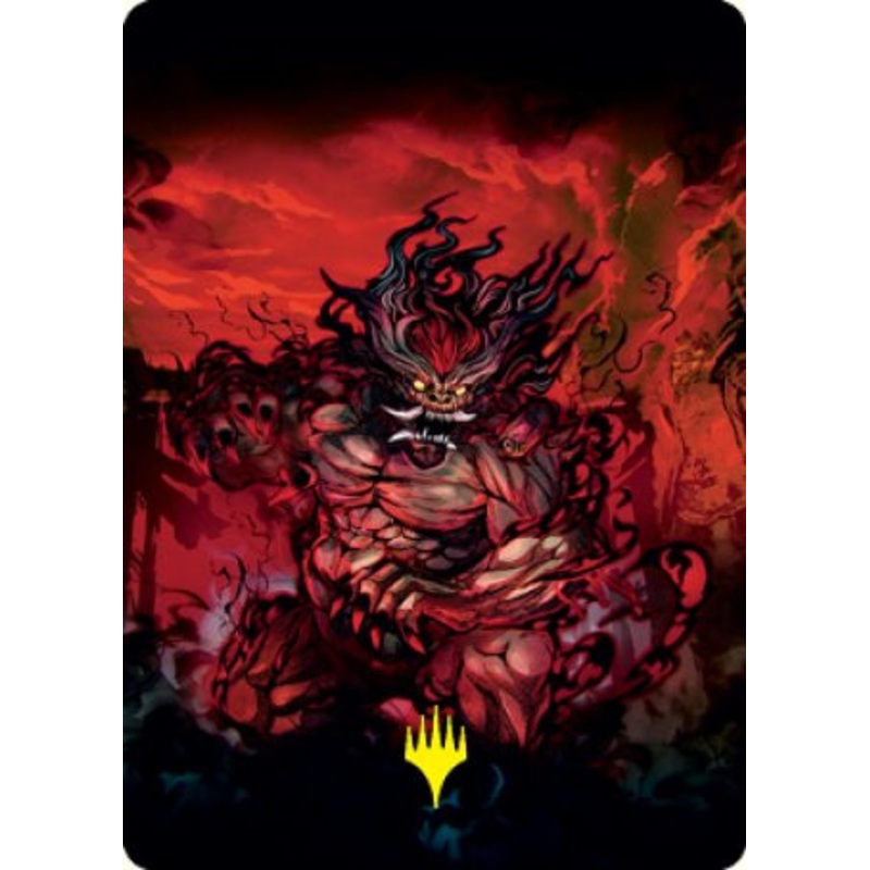 Vessel of the All-Consuming Art Card (#77) (Gold Signature) | Kamigawa: Neon Dynasty