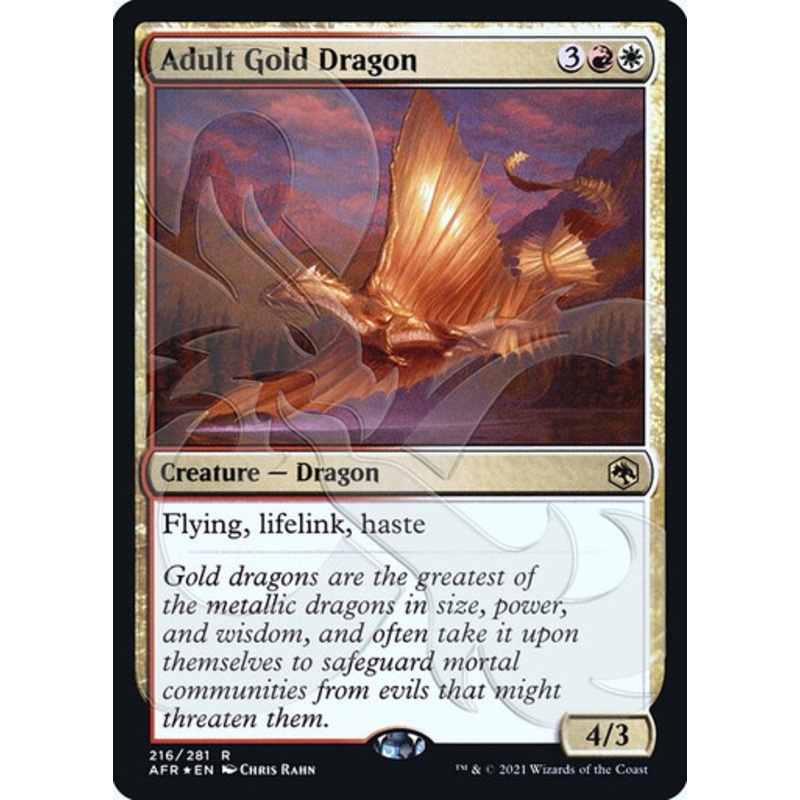 Adult Gold Dragon (Ampersand promo foil) | Adventures in the Forgotten Realms