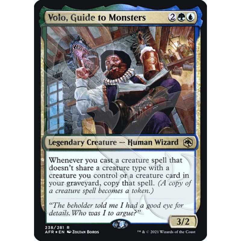 Volo, Guide to Monsters (Ampersand promo foil) | Adventures in the Forgotten Realms