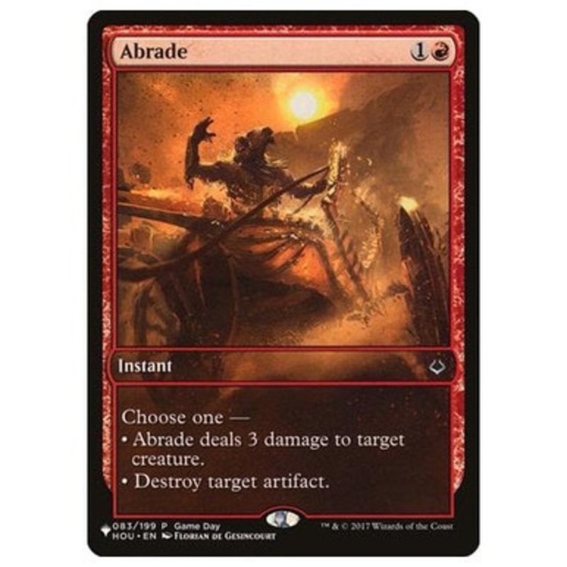 Abrade (Hour of Devastation Game Day) (The List Reprint) | Promotional Cards