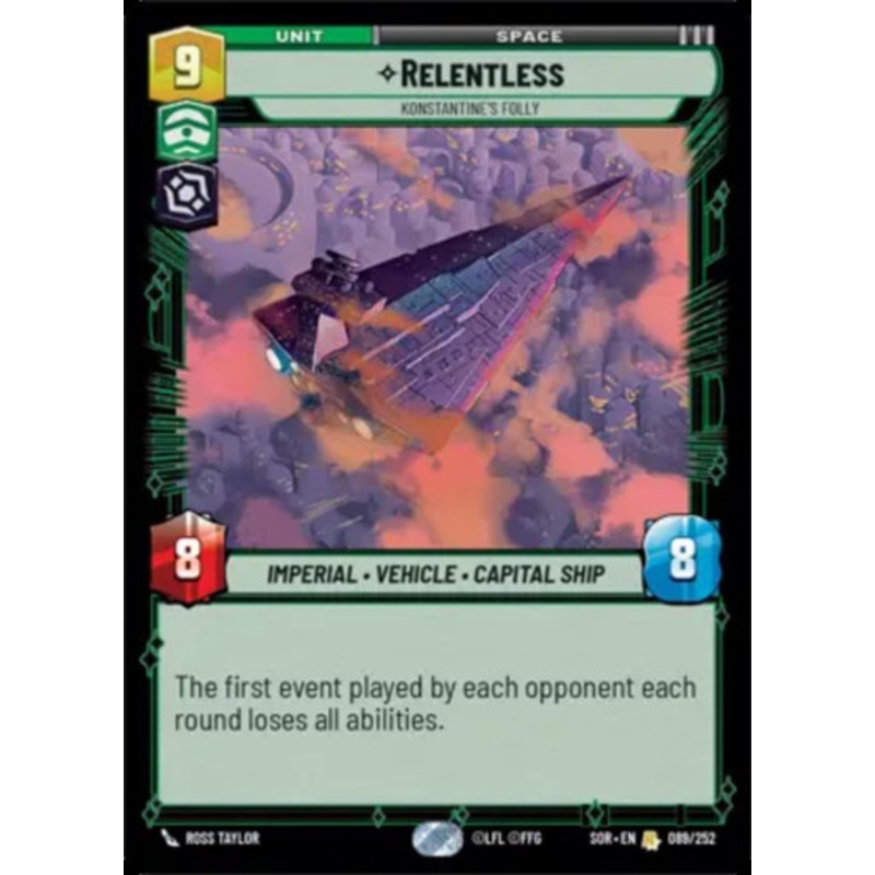 Relentless, Konstantine's Folly
