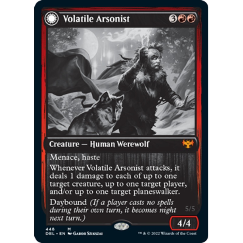 Volatile Arsonist // Dire-Strain Anarchist | Innistrad: Double Feature