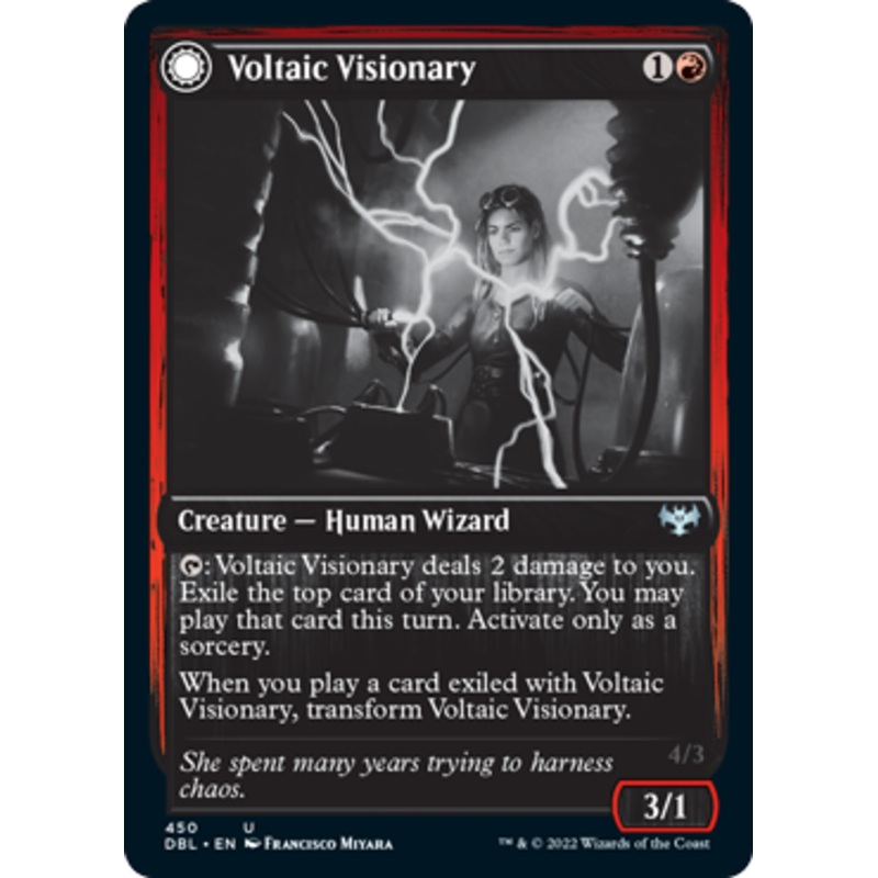 Voltaic Visionary // Volt-Charged Berserker | Innistrad: Double Feature