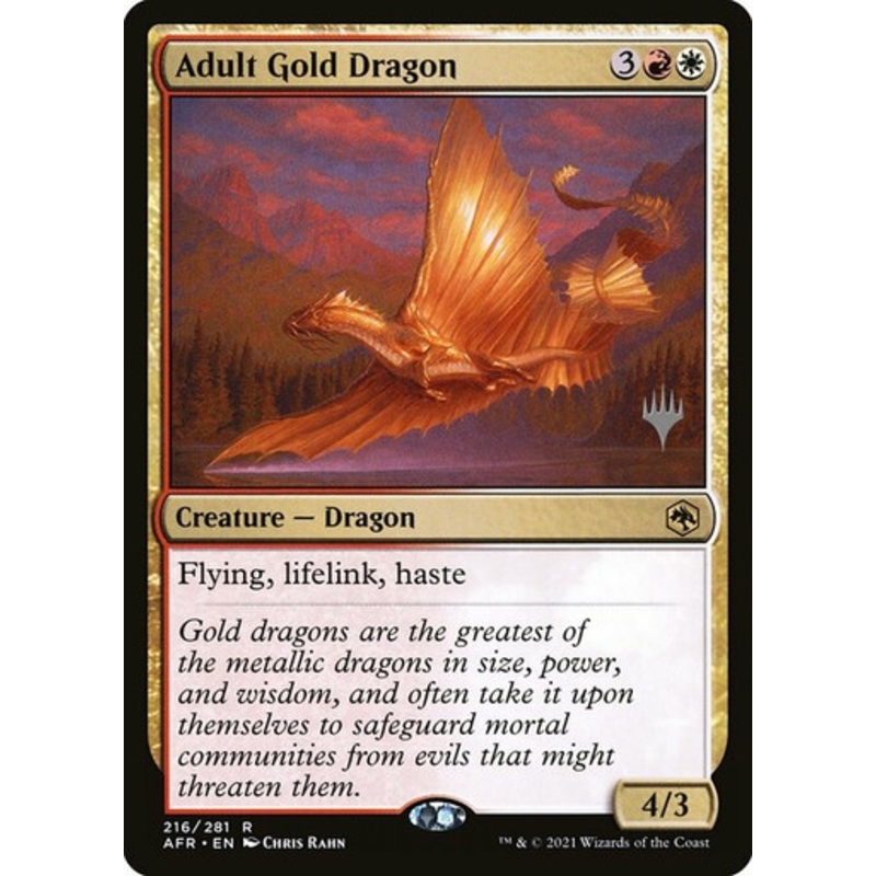 Adult Gold Dragon (Promo Pack foil) | Adventures in the Forgotten Realms