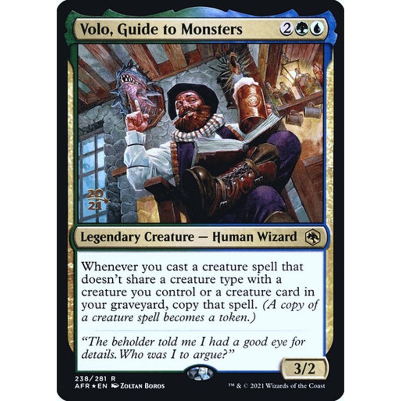 Volo, Guide to Monsters (Adventures in the Forgotten Realms Prerelease foil) | Adventures in the Forgotten Realms
