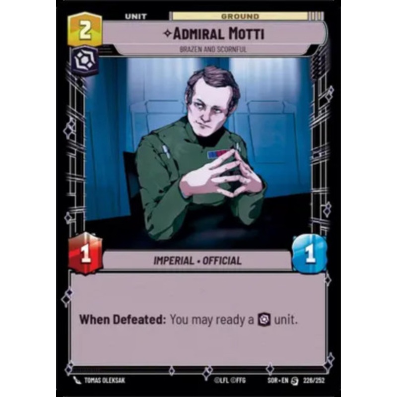 Admiral Motti, Brazen and Scornful