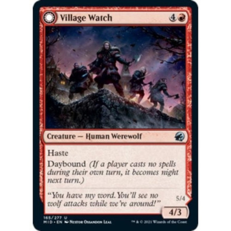 Village Watch // Village Reavers (foil) | Innistrad: Midnight Hunt