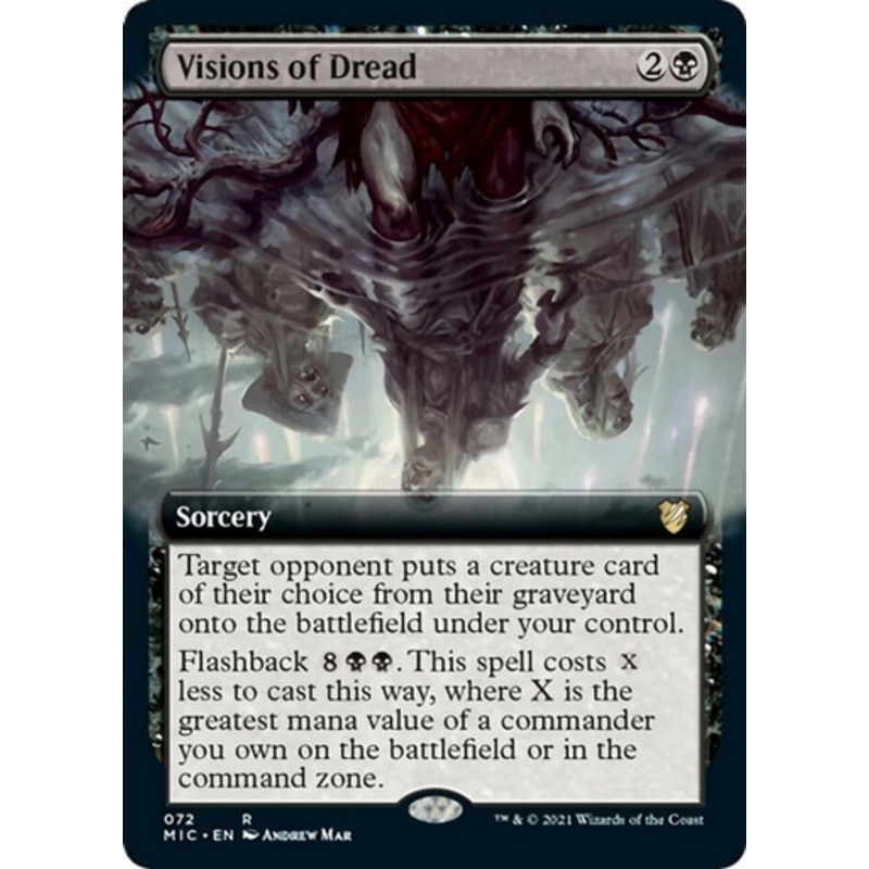 Visions of Dread (Extended Art) | Innistrad: Midnight Hunt Commander