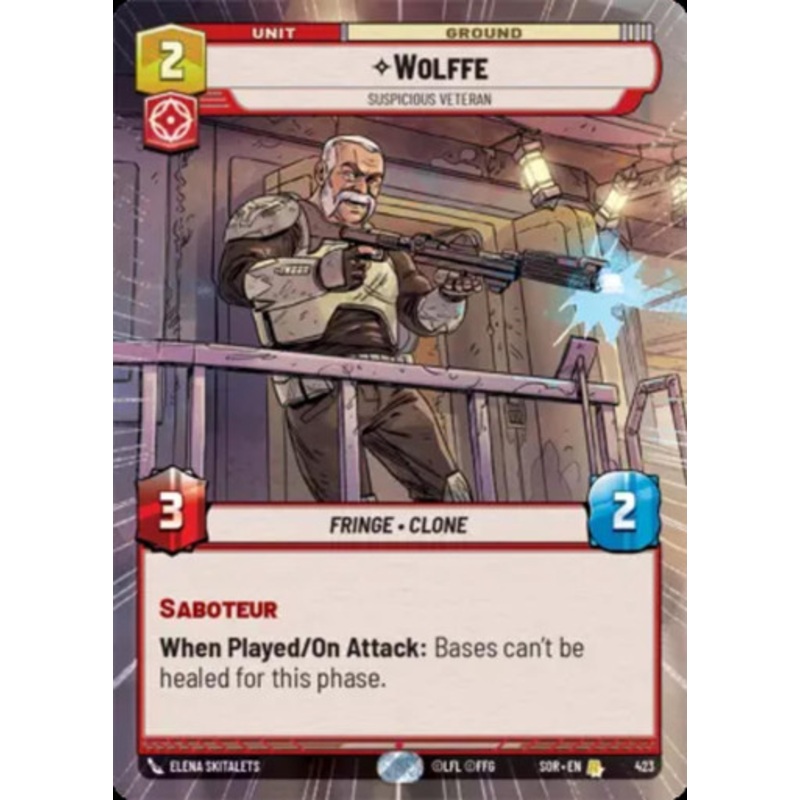 Wolffe, Suspicious Veteran (Hyperspace Frame)