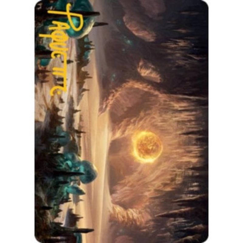 Adventures in the Forgotten Realms Art Card: Plains (Gold Signature) | Adventures in the Forgotten Realms