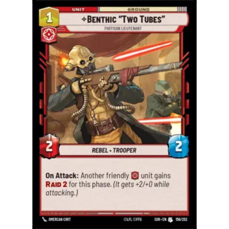Benthic Two Tubes, Partisan Lieutenant