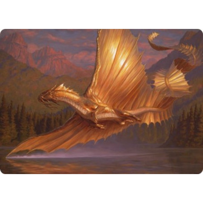 Adventures in the Forgotten Realms Art Card: Adult Gold Dragon