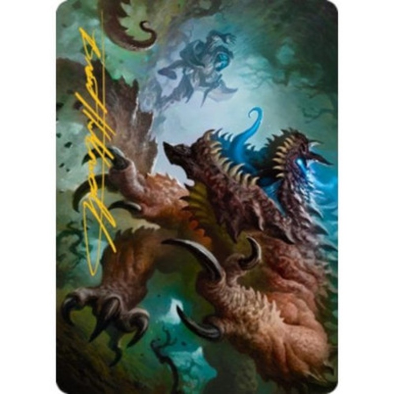 Adventures in the Forgotten Realms Art Card: Basilisk (Gold Signature)