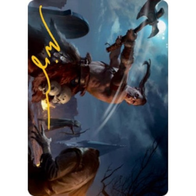 Adventures in the Forgotten Realms Art Card: Critical Hit (Gold Signature)