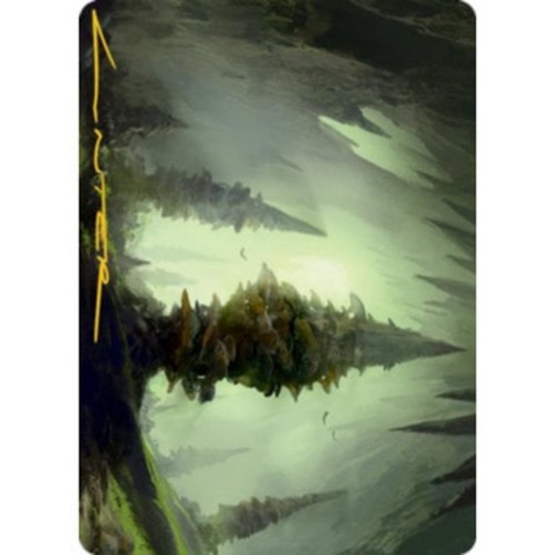 Adventures in the Forgotten Realms Art Card: Forest #55 (Gold Signature)