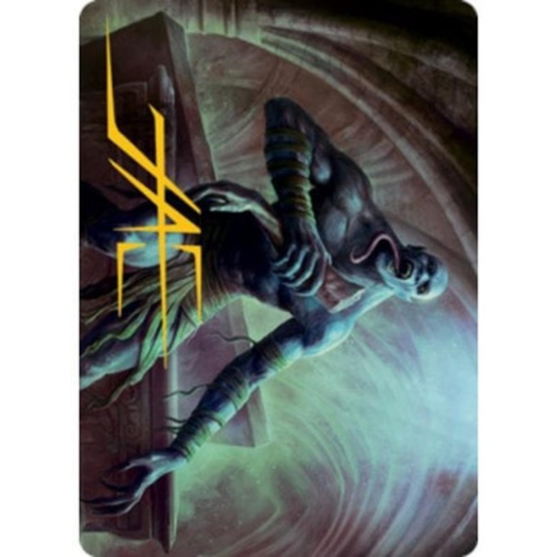 Adventures in the Forgotten Realms Art Card: Ghoul (Gold Signature) | Adventures in the Forgotten Realms