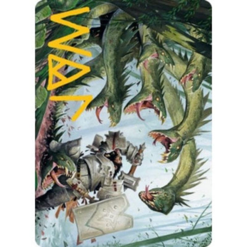 Adventures in the Forgotten Realms Art Card: Lair of the Hydra (Gold Signature)