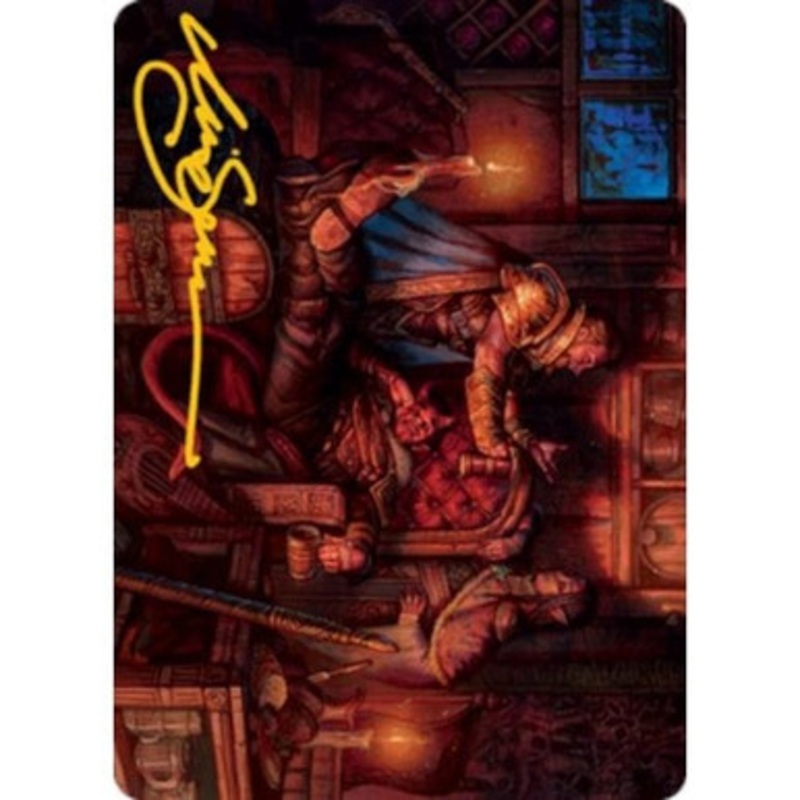 Adventures in the Forgotten Realms Art Card: Long Rest (Gold Signature)