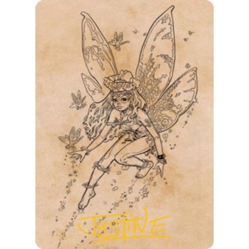 Adventures in the Forgotten Realms Art Card: Pixie Guide (Gold Signature) | Adventures in the Forgotten Realms