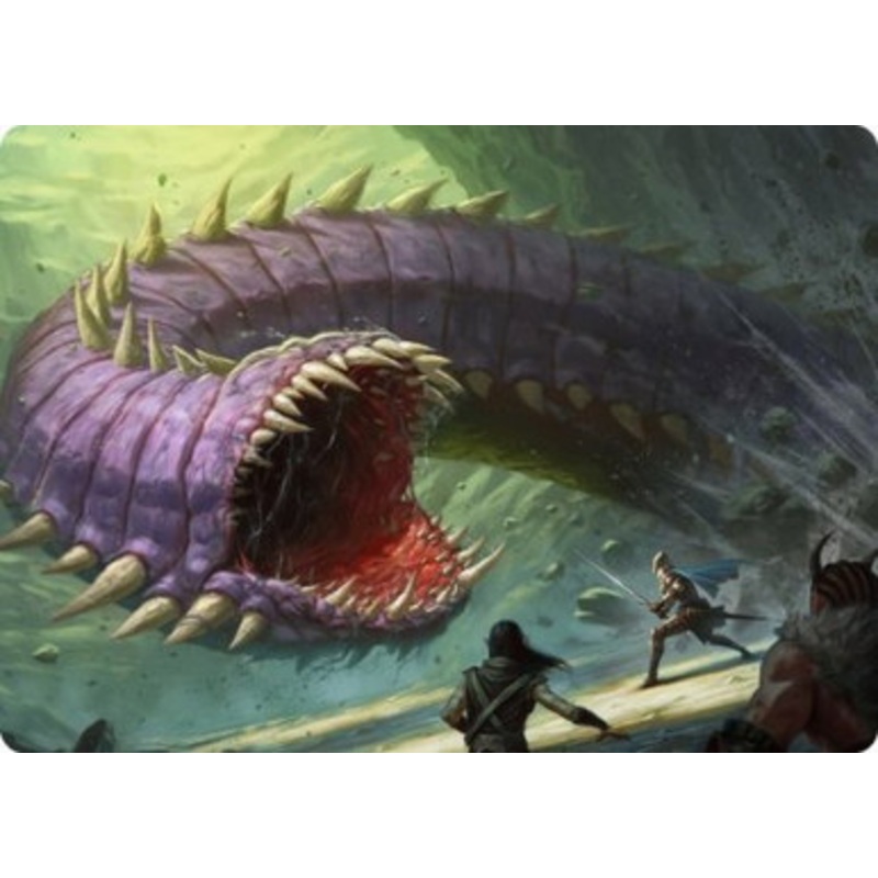 Adventures in the Forgotten Realms Art Card: Purple Worm