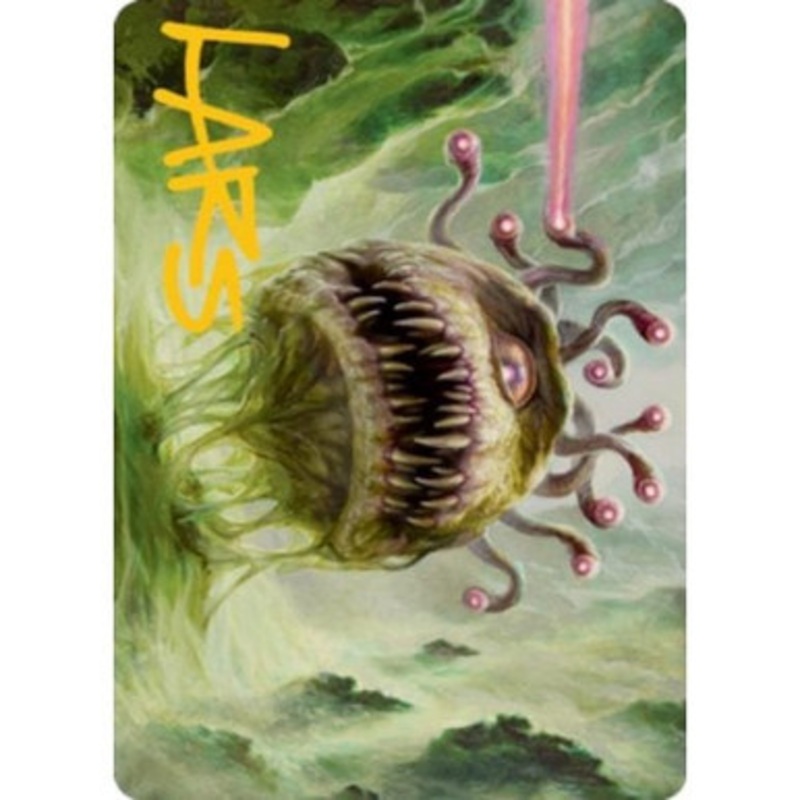 Adventures in the Forgotten Realms Art Card: Beholder (Gold Signature)