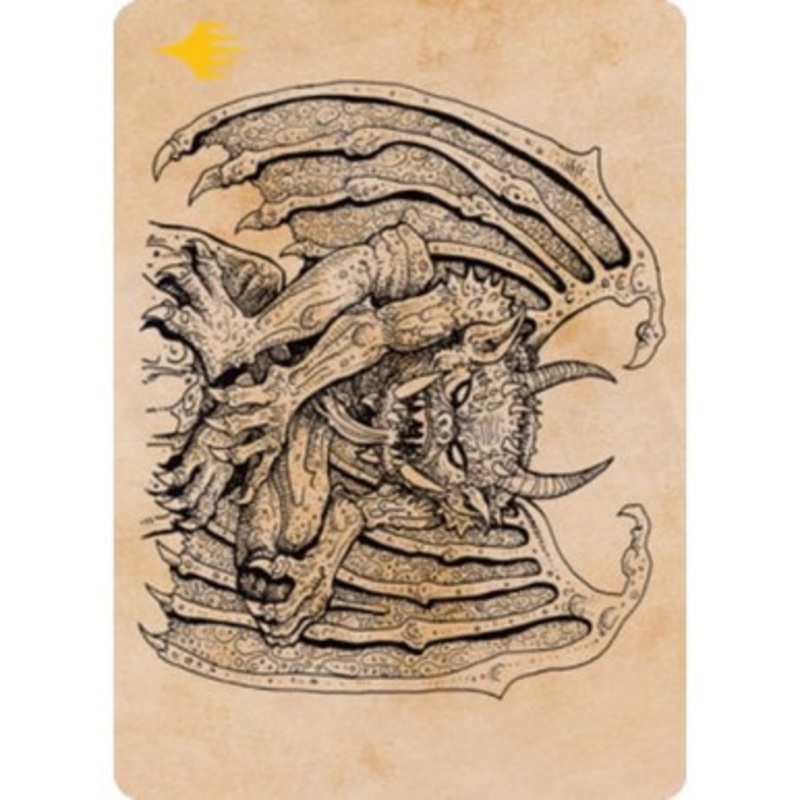 Adventures in the Forgotten Realms Art Card: Cloister Gargoyle (Gold Signature)