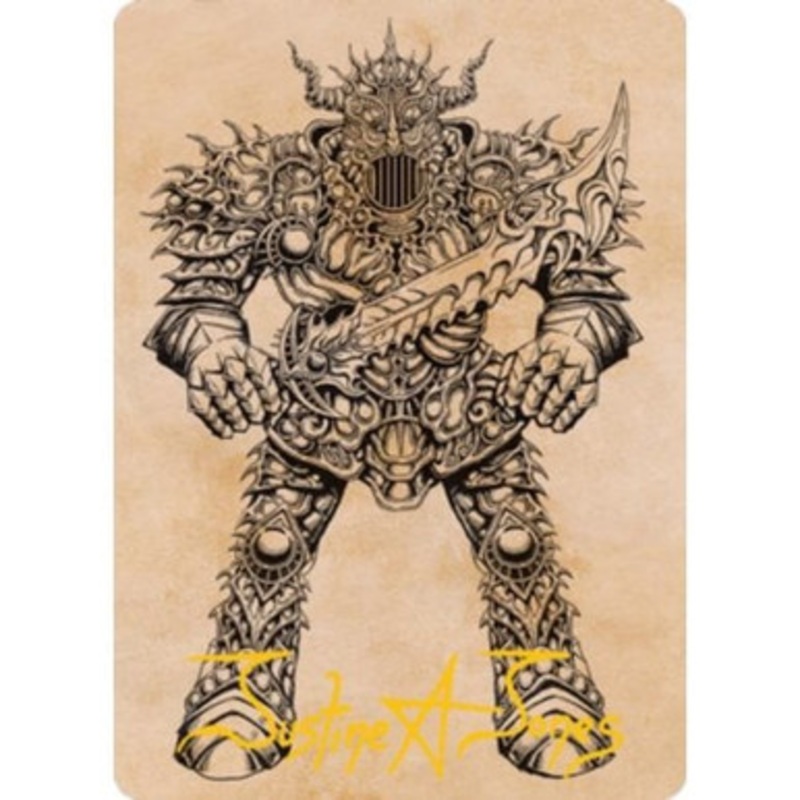 Adventures in the Forgotten Realms Art Card: Iron Golem (Gold Signature)
