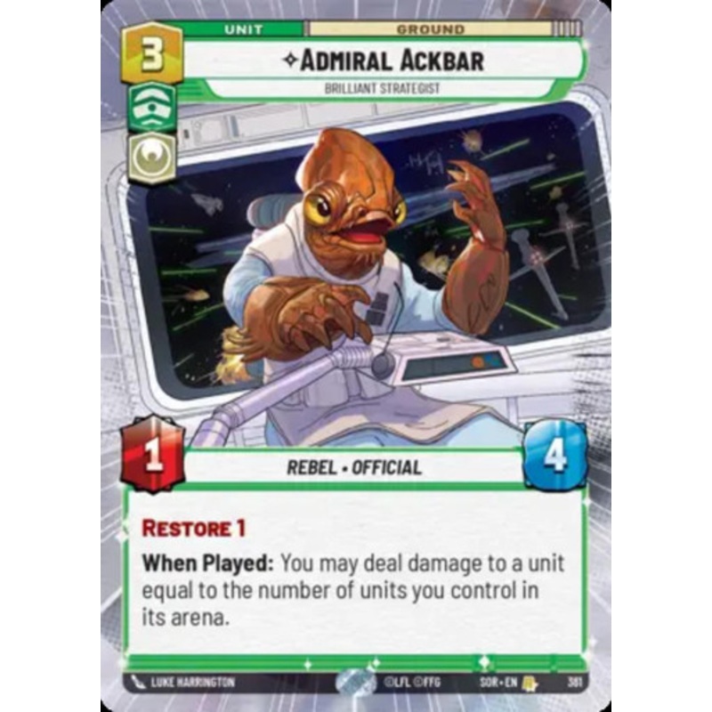Admiral Ackbar, Brilliant Strategist (Hyperspace Frame)