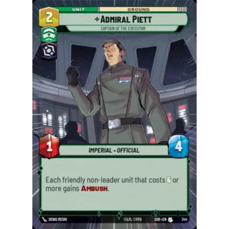 Admiral Piett, Captain of the Executor (Hyperspace Frame)